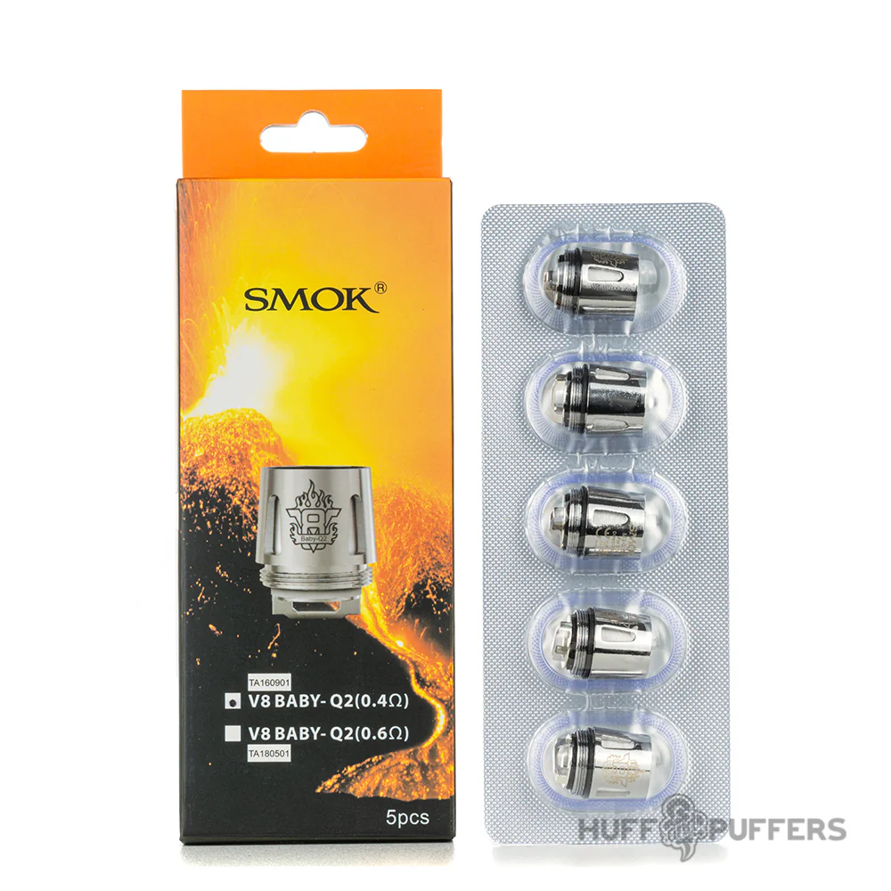 smok-tfv8-baby-q2-coils SMOK TFV8 Baby-Q2 Coil 5 Li Paket - Görsel 1