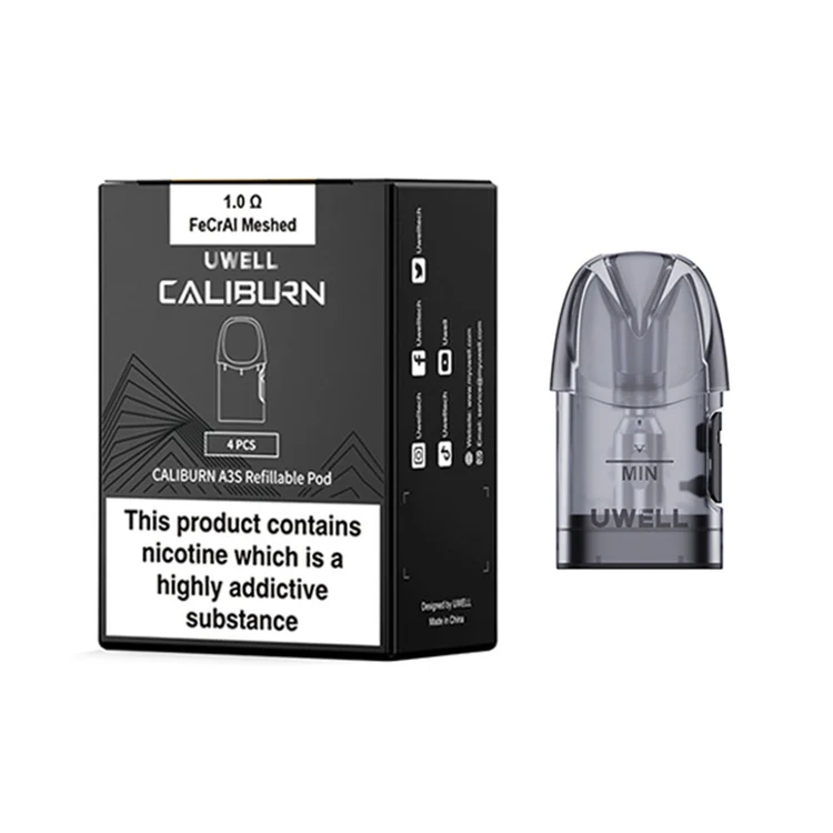 uwell-caliburn-a3s-refillable-pods-1-0-ohm_750x Uwell Caliburn A3s/A3 Kartuş 4'lü Paket - Görsel 1