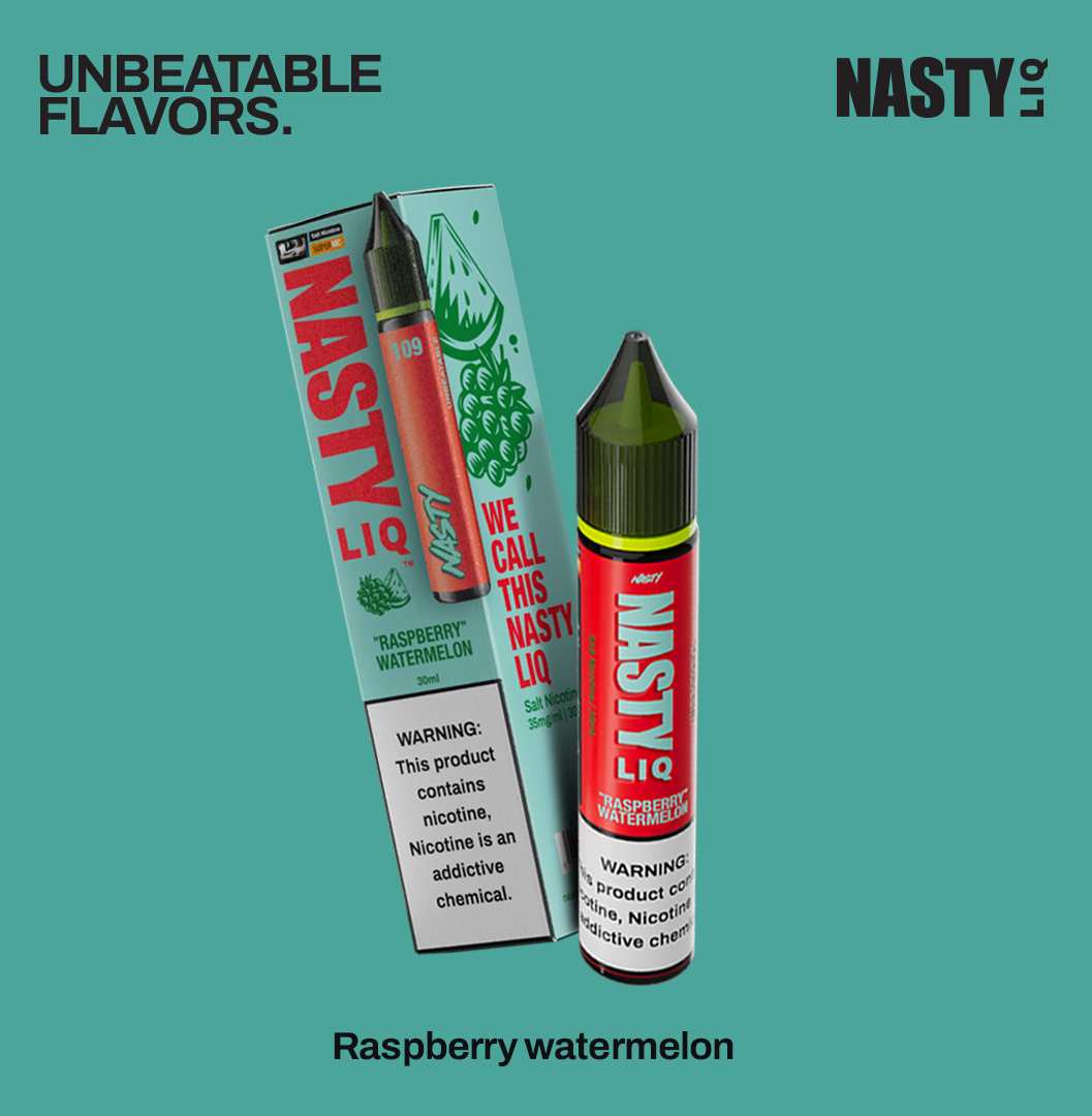 RASPBERRY WATERMELON Nasty juice Raspberry Watermelon 30 ml salt likit - Görsel 1