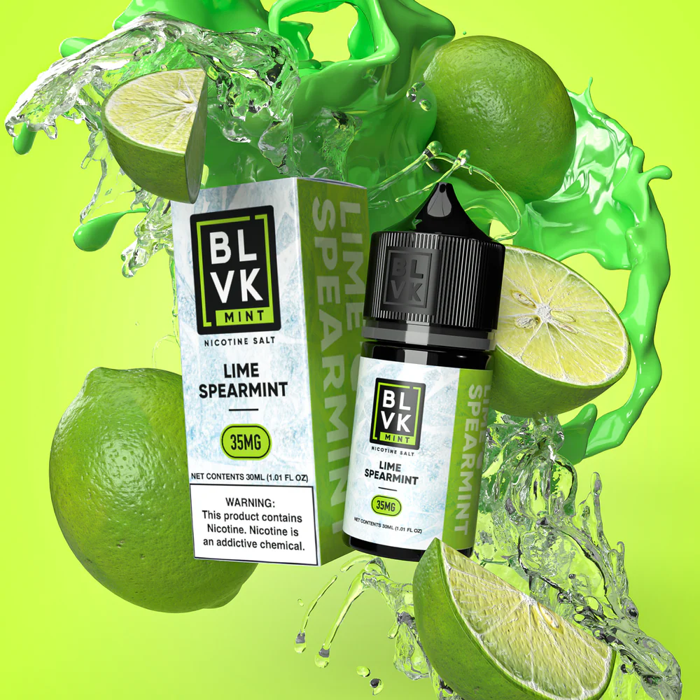 BM-LimeSpear-1 (1) BLVK Lime Spearmint 60 ML SALT - Görsel 1