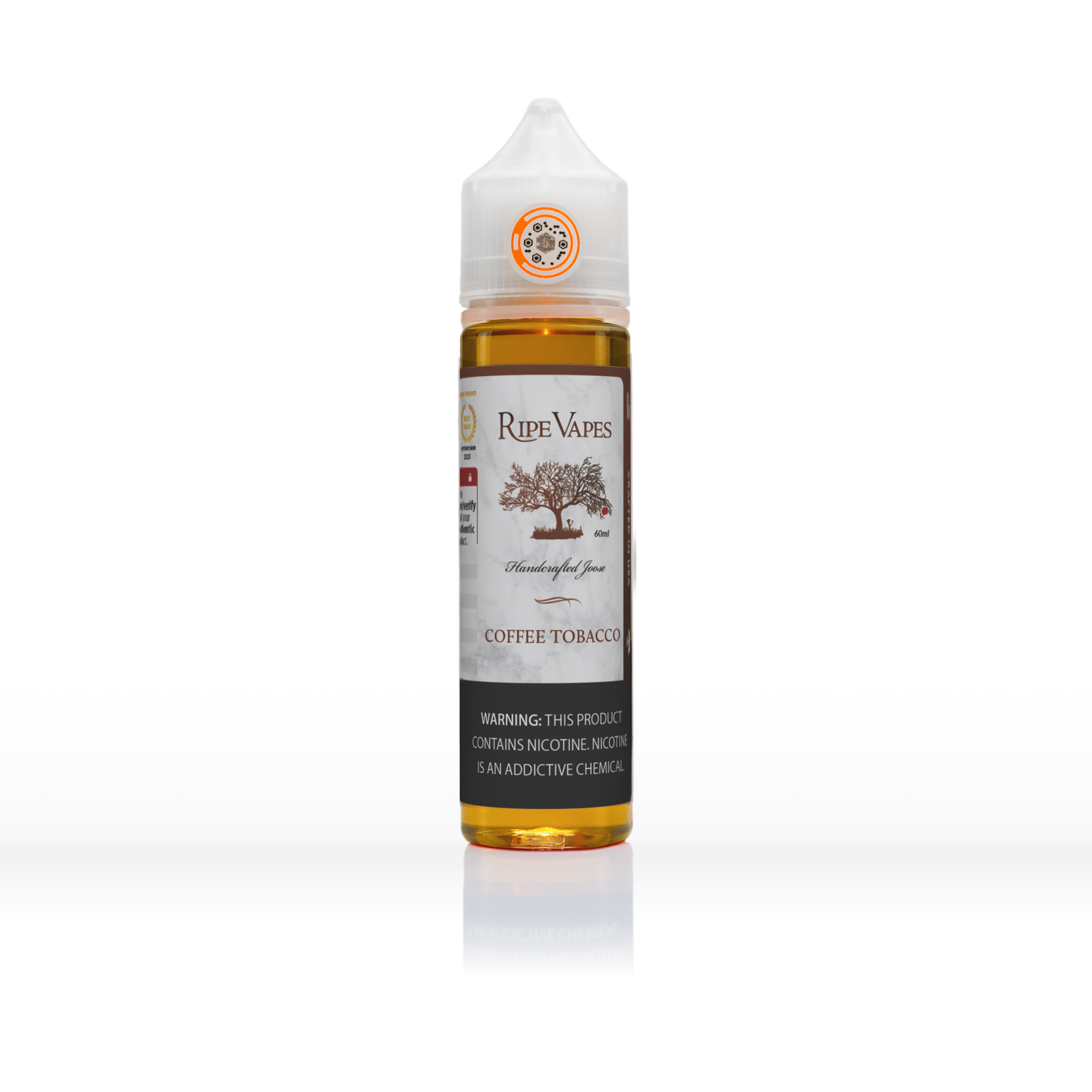 Coffee-Tobacco_English_White-Background_60ml_Bottle_WEBver_2500x2500-1536x1536 Ripe Vapes COFFEE TOBACCO 60 ml - Görsel 1