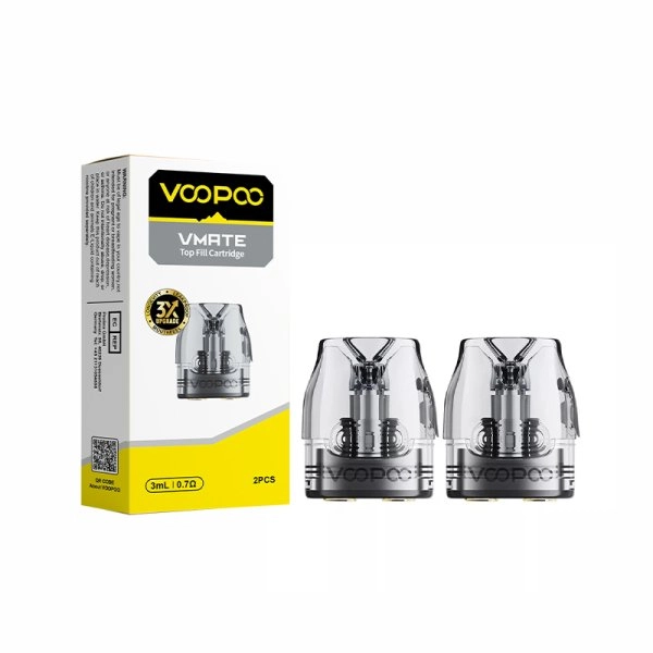 vmate Vmate V3 Kartuşları 0.7/1.0 Ω 3ml (2 adet) - Voopoo - Görsel 1