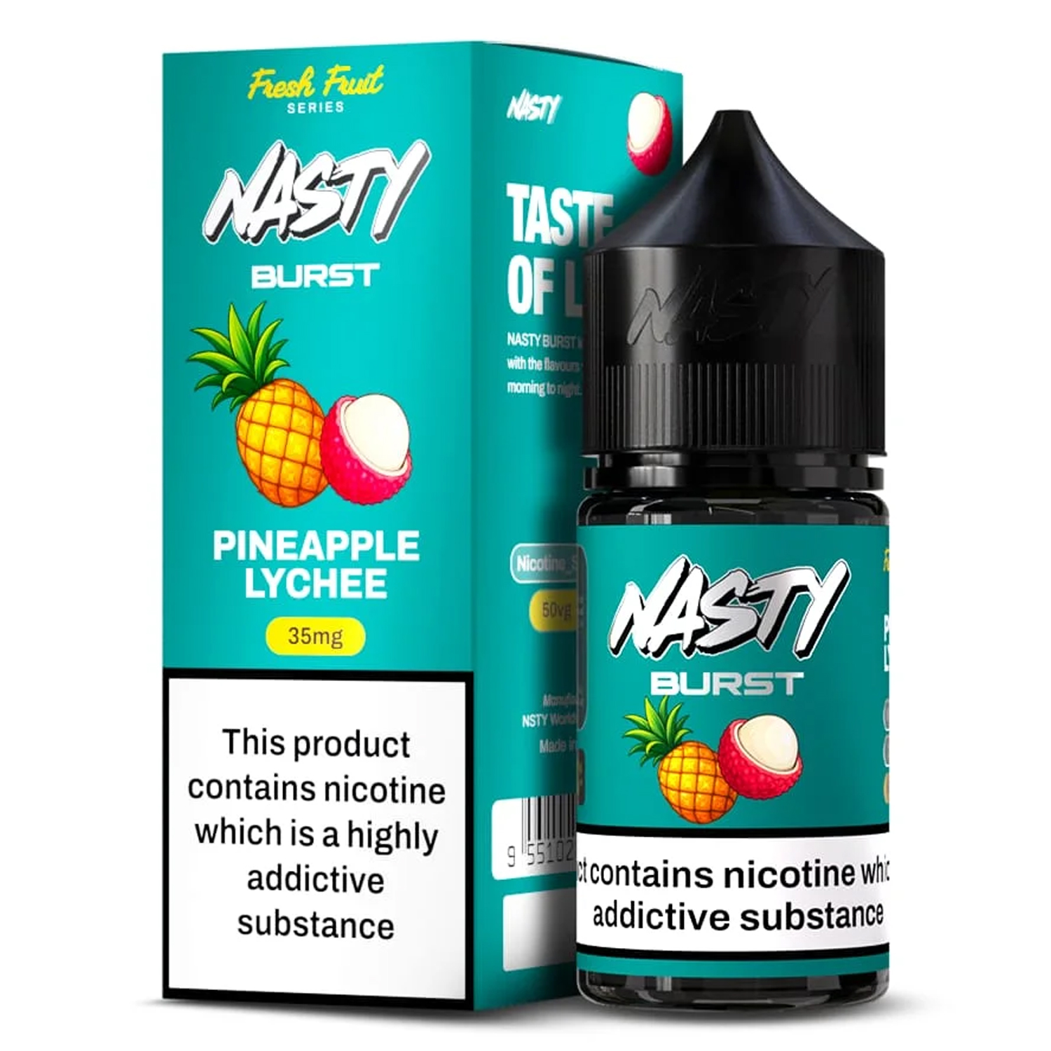Nasty-Burst-Pineapple-8 (1) Nasty Burst Pineapple lychee Salt 30 ml - Görsel 1