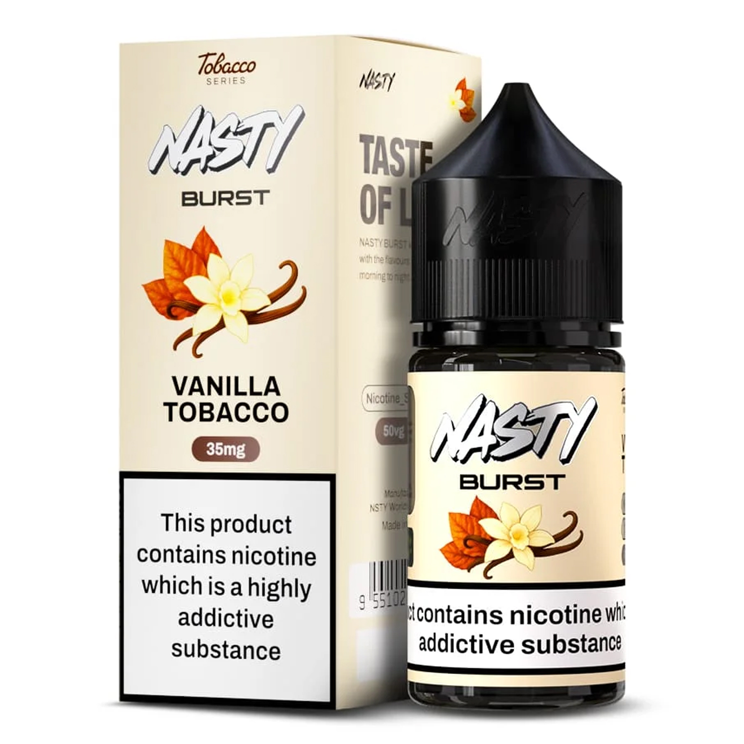 VANILLA Nasty Burst Vanilla Tobacco Salt 30 ml - Görsel 1